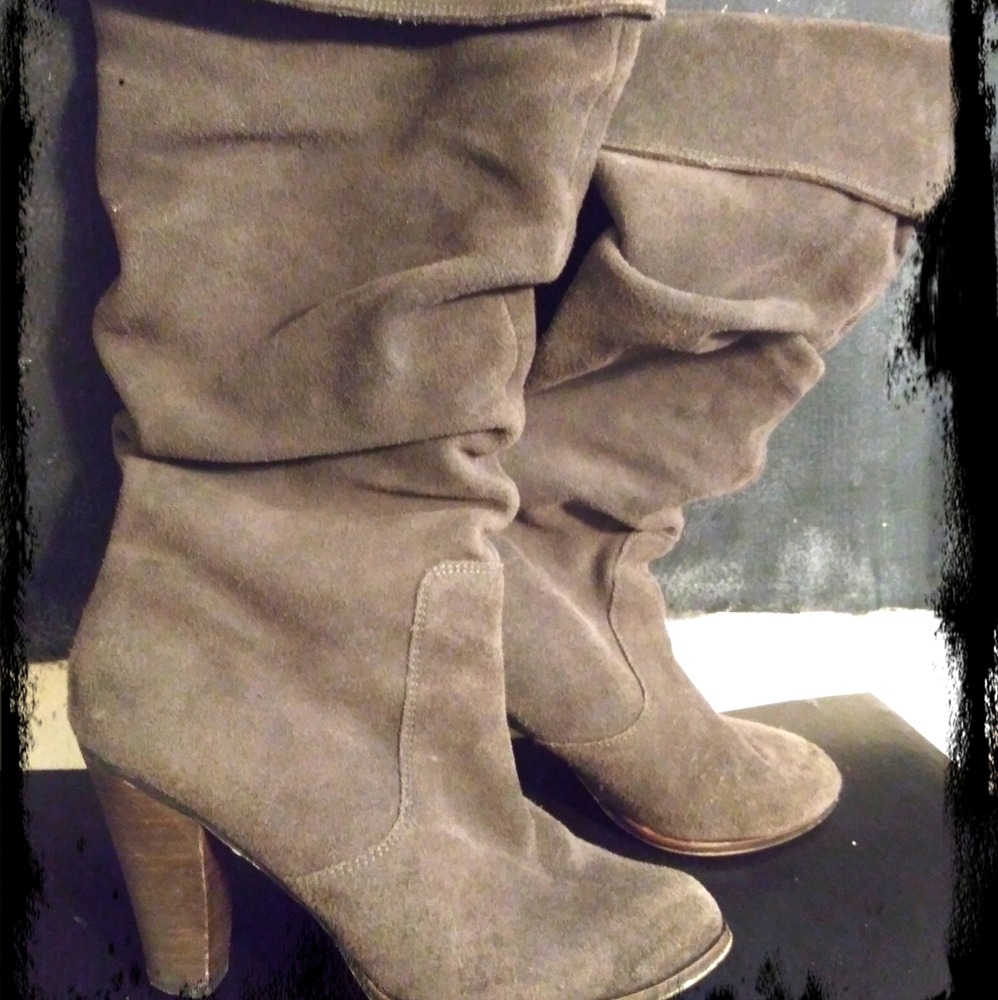 Gray boots